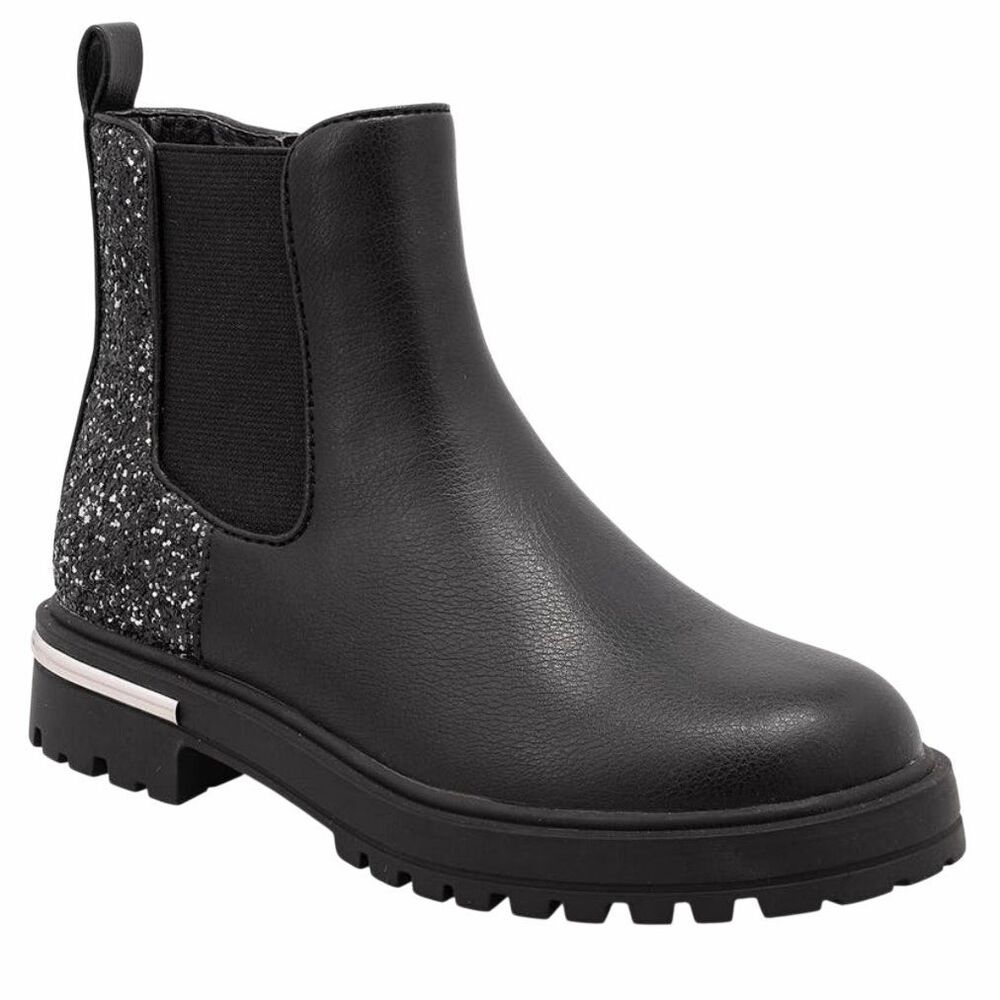 Mia Youth Girls'‎ Becke Chelsea Boot Size 5 Glitter Pull On Style NEW